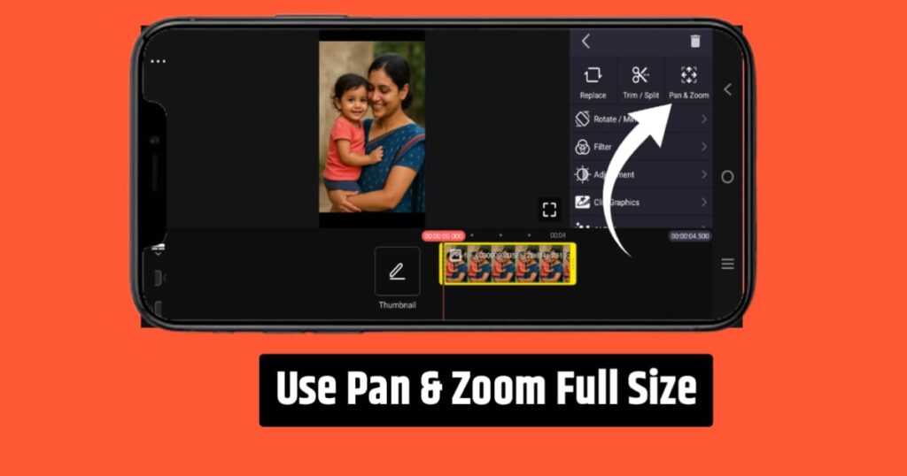 kinemaster video editing pan and zoom