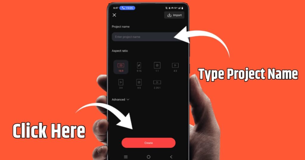 make status with kinemaster